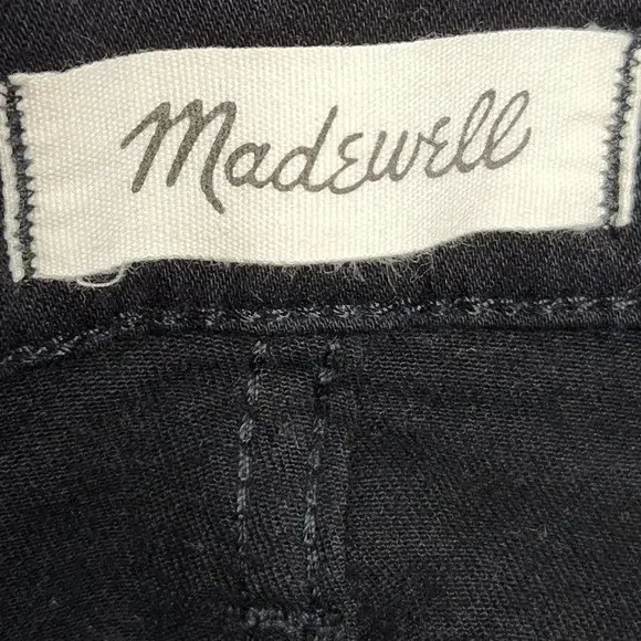 Madewell 9" High Rise Skinny Velvet Tuxedo Stripe Jeans - Picture 8 of 10